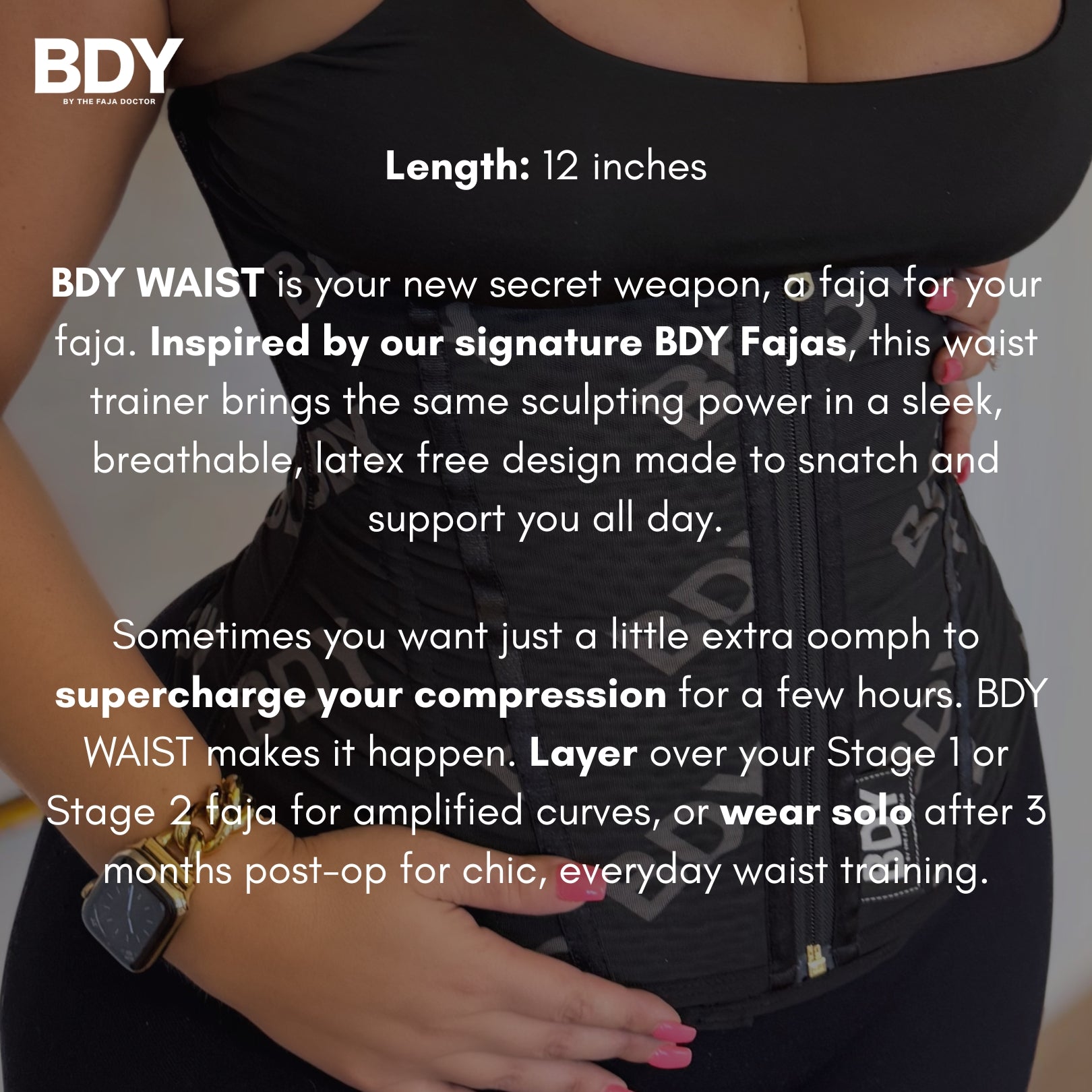 BDY WAIST | Latex Free Breathable Waist Trainer for Women