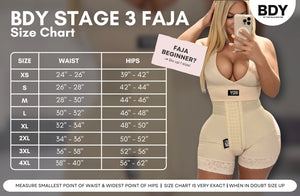 Stage 3 Ultra High-Waisted Compression Faja Shorts | Maximum Support Shapewear for Waist & Lower Belly | Butt Lift